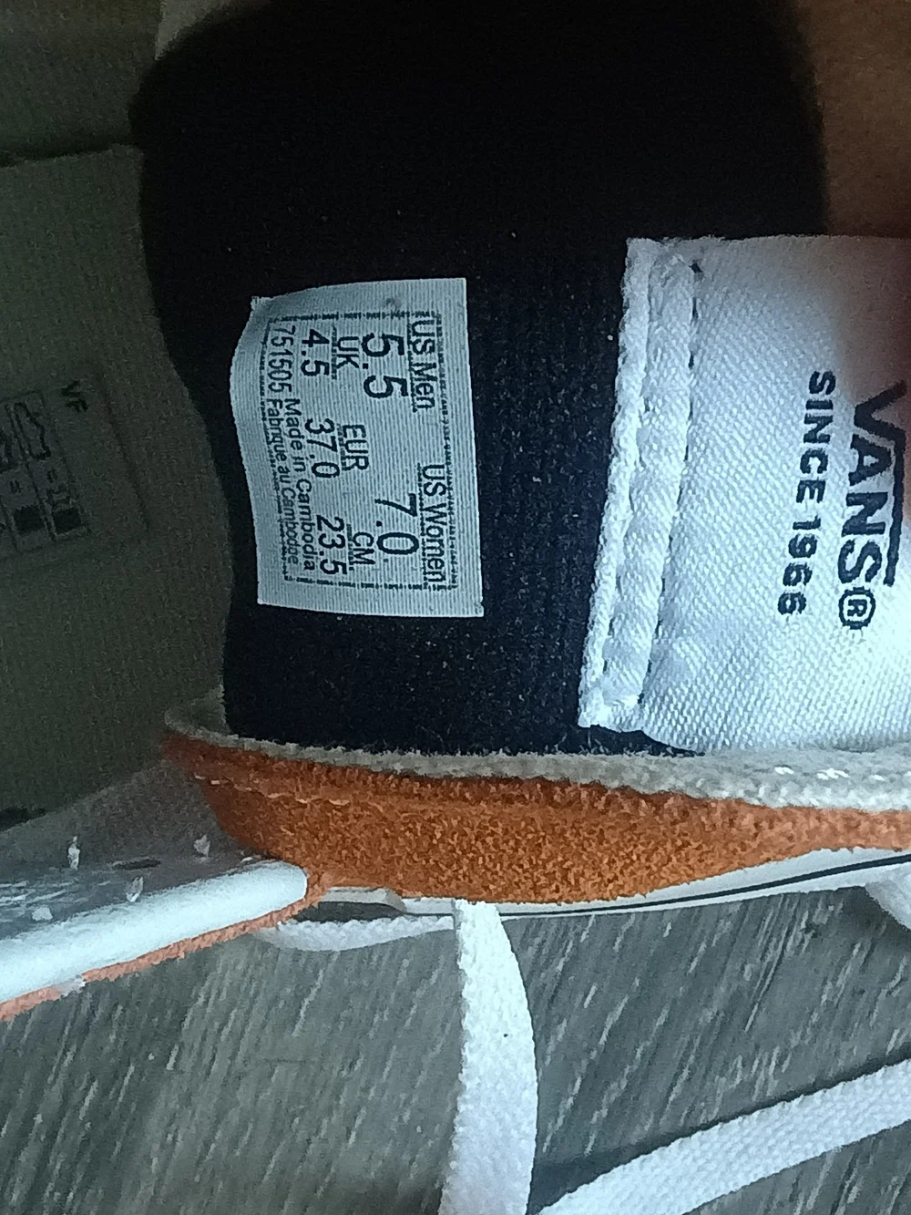 Vans Burnt Orange High-Top Skate Sneakers, Like New Condition, Size W7, M5.5